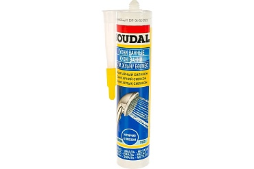 Герметик силиконовый санитарный прозрачный Soudal 280 мл (1/15)