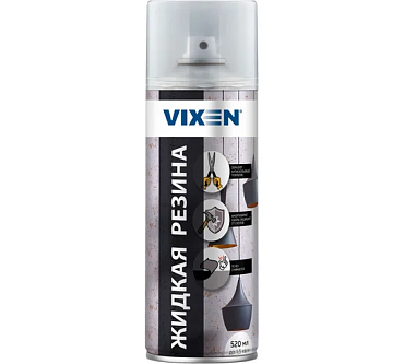 Жидкая резина, прозрачный глянцевый, аэрозоль VIXEN