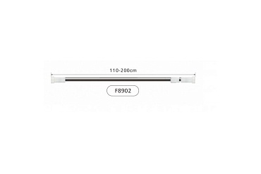 Карниз (штанга телескопическая ) хром 110-200см F8902  