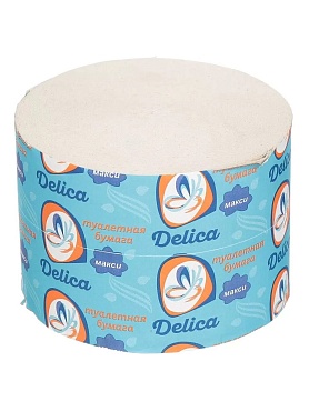 Туалетная бумага Delika, Макси, 1 сл, 67 м