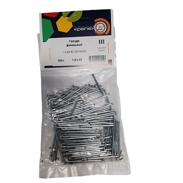 Гвозди финиш. оцинк. 1,8х40 (100г.)