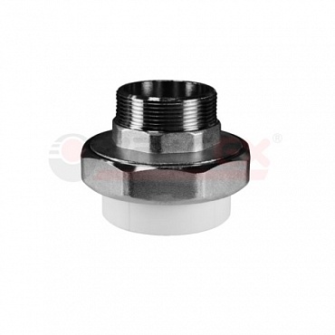 Муфта комб.разъёмн. с наруж. рез. 50х11/2  Valfex бел.(1/5/20)