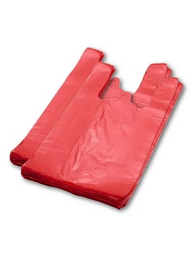 Пакет-майка красный 250*400 (20мкм)