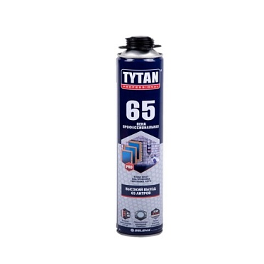 Пена TYTAN проф. пистолет. 65L,  750мл  (1/12)