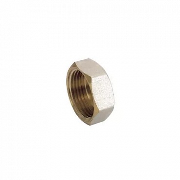 Заглушка  1/2" гайка никель (1/50/600)